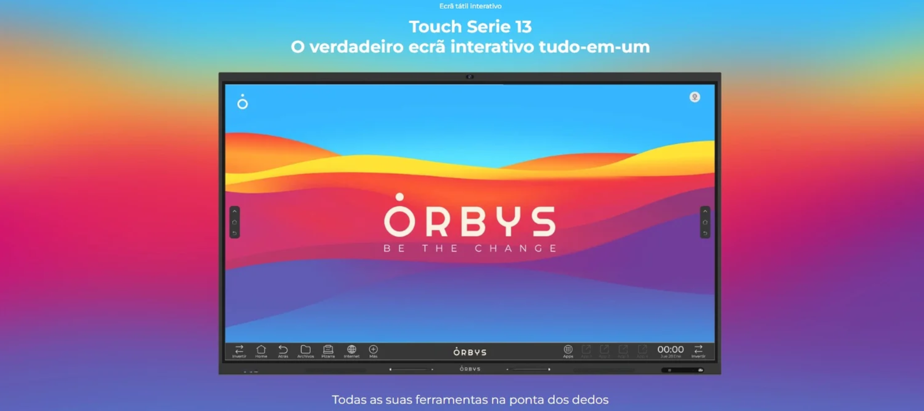 ORBYS Touch Serie 13 — Ecrã tátil interativo tudo-em-um